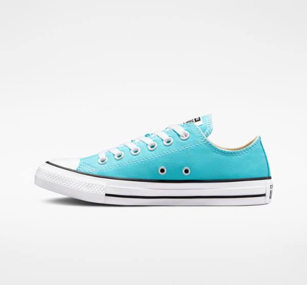 Zapatillas Bajas Converse Chuck Taylor All Star Seasonal Color Azules Blancas Negras | CV-346KWG