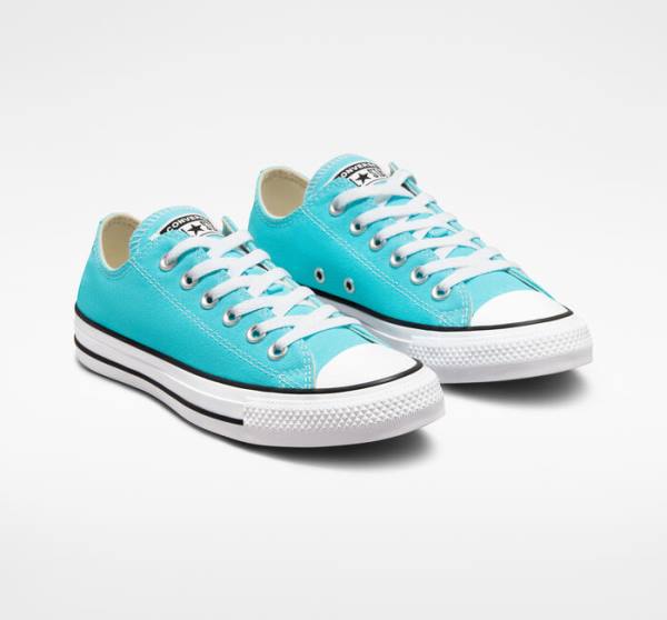 Zapatillas Bajas Converse Chuck Taylor All Star Seasonal Color Azules Blancas Negras | CV-346KWG