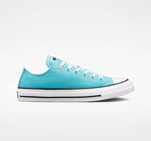 Zapatillas Bajas Converse Chuck Taylor All Star Seasonal Color Azules Blancas Negras | CV-354NRV