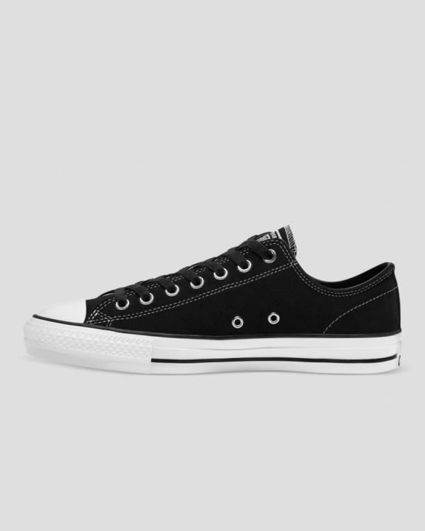 Zapatillas Bajas Converse Chuck Taylor All Star Pro Gamuza Negras | CV-367OHZ