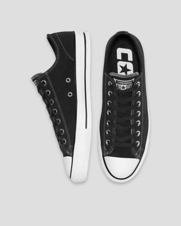 Zapatillas Bajas Converse Chuck Taylor All Star Pro Gamuza Negras | CV-367OHZ