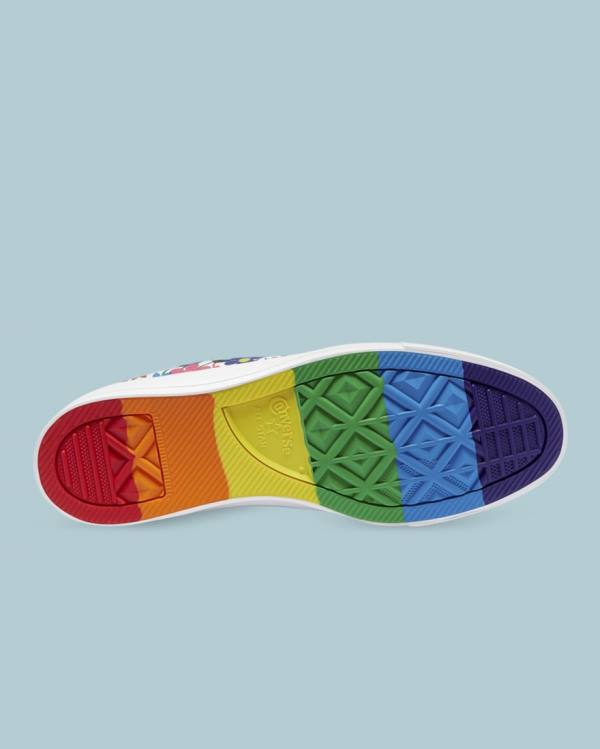 Zapatillas Bajas Converse Chuck Taylor All Star Pride Blancas | CV-368OIV