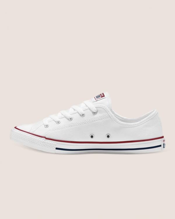 Zapatillas Bajas Converse Chuck Taylor All Star Dainty Basic Lona Blancas | CV-418QLU