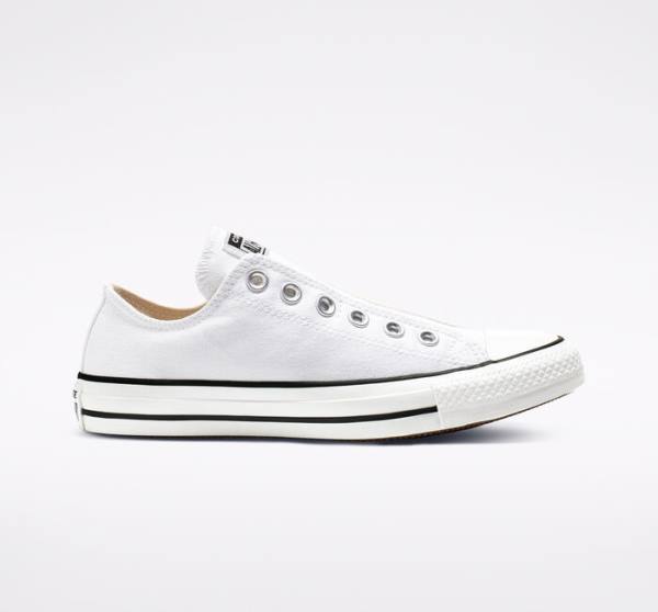 Zapatillas Bajas Converse Chuck Taylor All Star Slip Blancas Negras Blancas | CV-523GPY