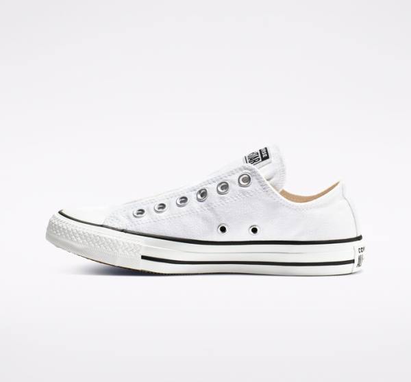 Zapatillas Bajas Converse Chuck Taylor All Star Slip Blancas Negras Blancas | CV-547IDB