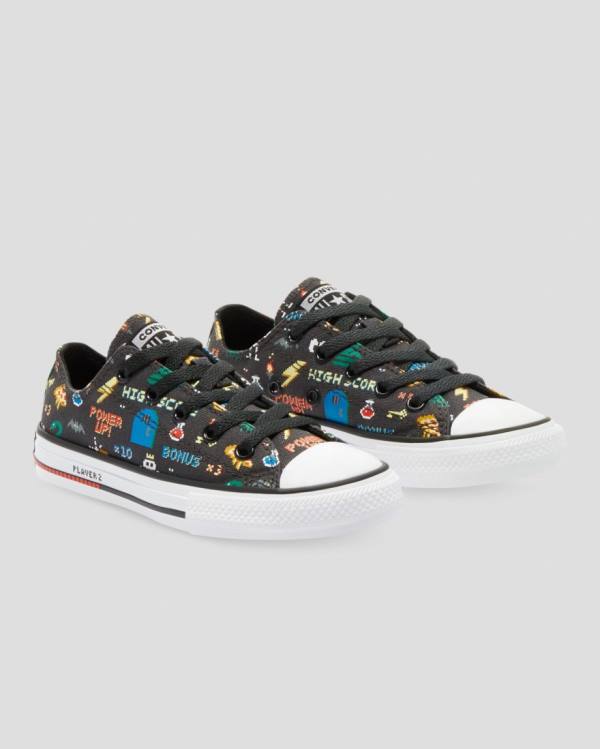 Zapatillas Bajas Converse Chuck Taylor All Star Gamer Print Negras | CV-605IEC