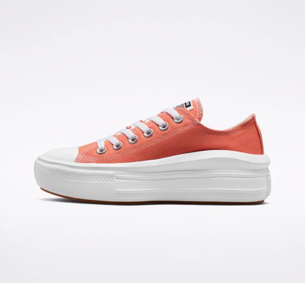 Zapatillas Bajas Converse Chuck Taylor All Star Move Plataforma Seasonal Color Blancas Blancas | CV-795DQO