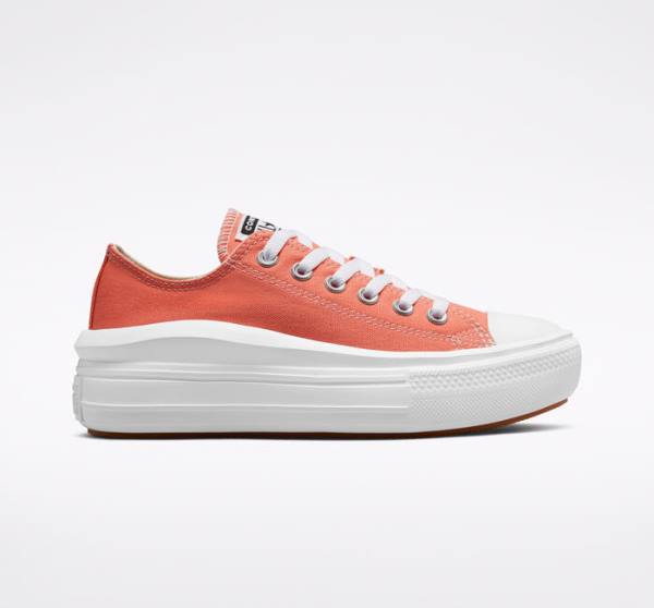 Zapatillas Bajas Converse Chuck Taylor All Star Move Plataforma Seasonal Color Blancas Blancas | CV-795DQO