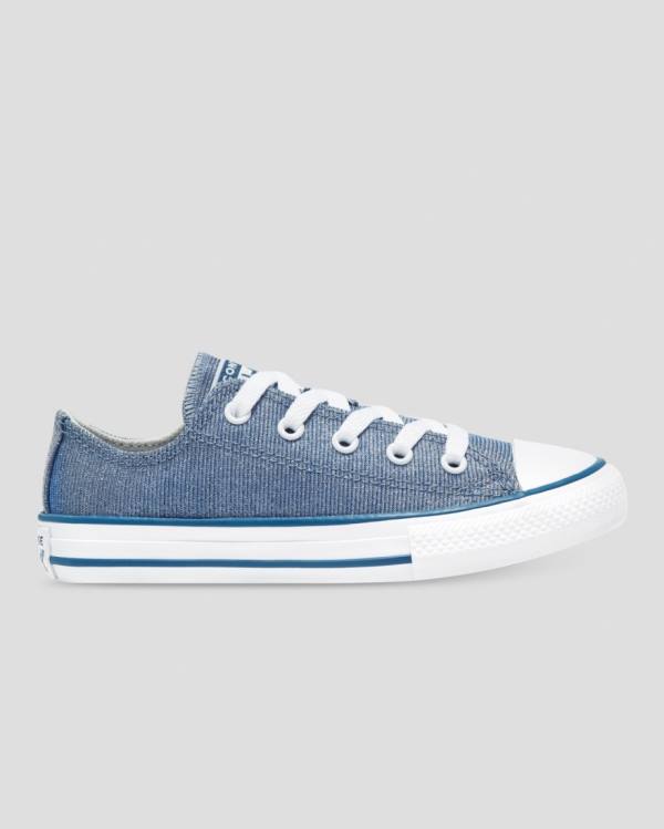 Zapatillas Bajas Converse Chuck Taylor All Star Glitter Textil Azules | CV-795VXM