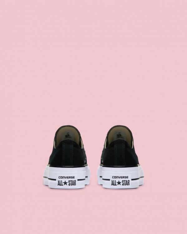 Zapatillas Bajas Converse Chuck Taylor All Star Lona Lift Negras | CV-814QKL