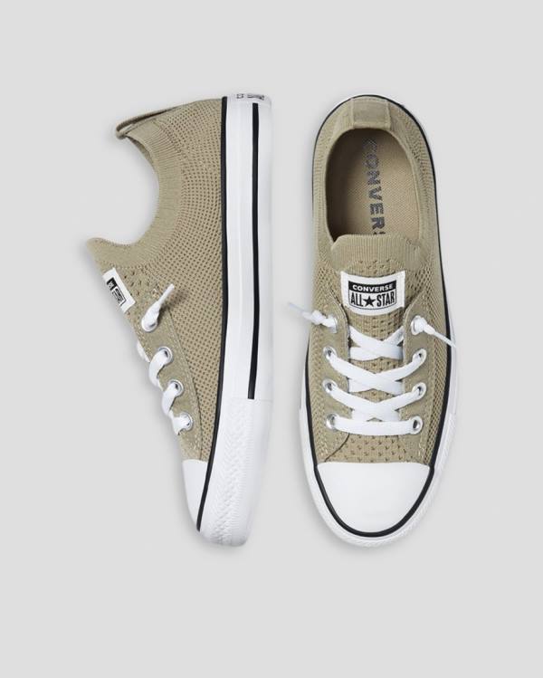 Zapatillas Bajas Converse Chuck Taylor All Star Shoreline Knit Slip Verde | CV-819ABH