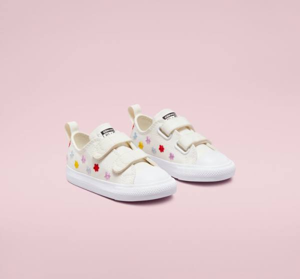 Zapatillas Bajas Converse Chuck Taylor All Star Easy-On Floral Embroidery Blancas Blancas | CV-960ZSK