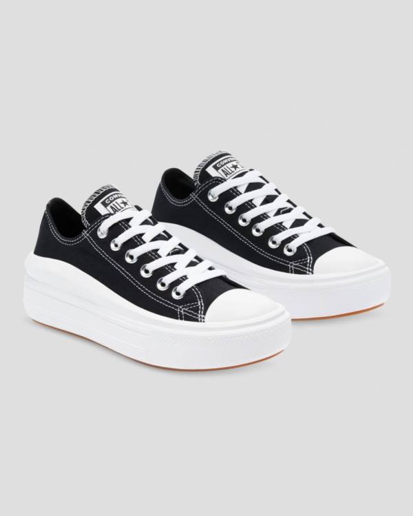 Zapatillas Bajas Converse Chuck Taylor Move Plataforma Negras | CV-358WPV