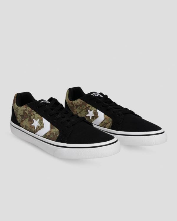 Zapatillas Bajas Converse El Distrito Mix And Match Negras Camuflaje | CV-283DXR