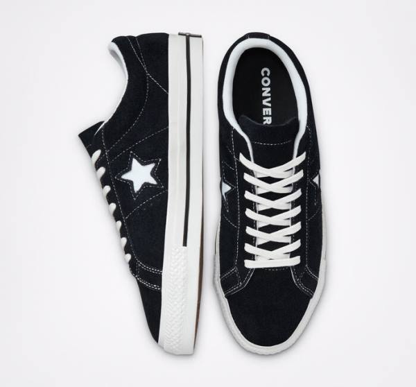 Zapatillas Bajas Converse One Star Negras Blancas | CV-759VGE