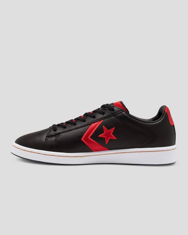 Zapatillas Bajas Converse Pro Cuero Bleeding Colours Negras | CV-346OAZ