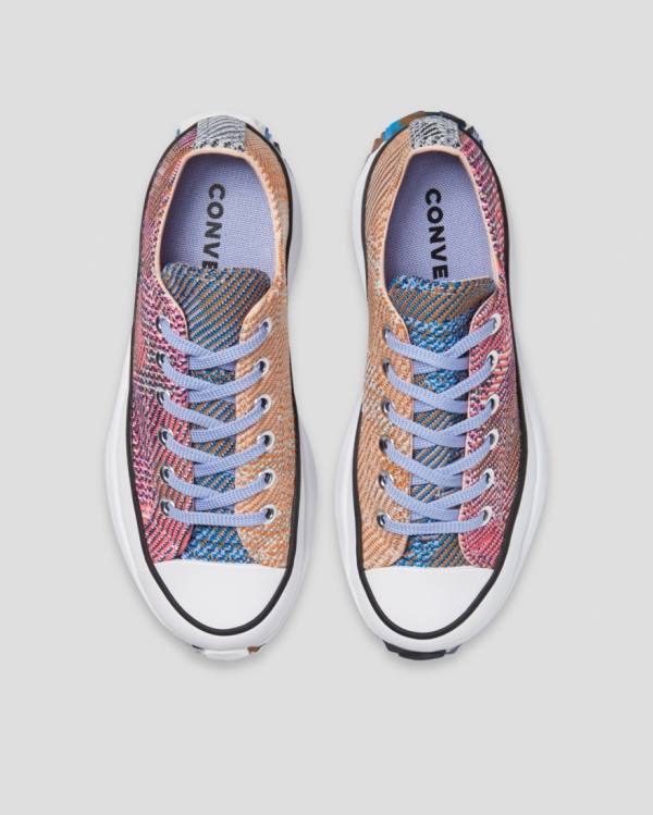 Zapatillas Bajas Converse Run Star Hike Knit Print Naranjas Rosas | CV-267EKP