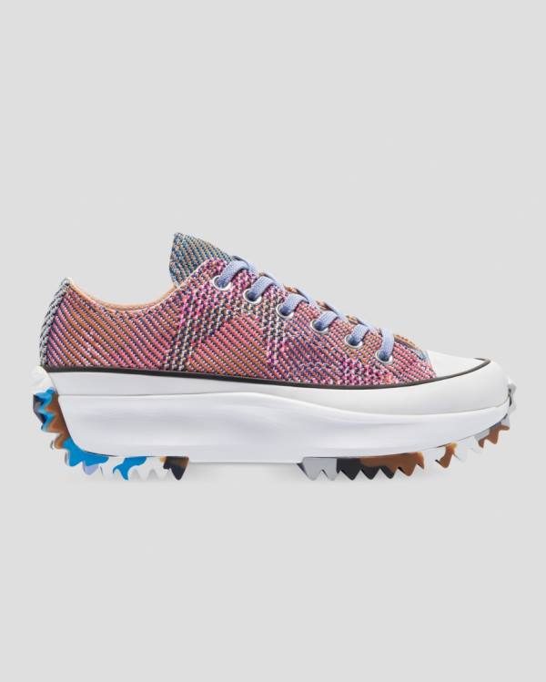 Zapatillas Bajas Converse Run Star Hike Knit Print Naranjas Rosas | CV-267EKP