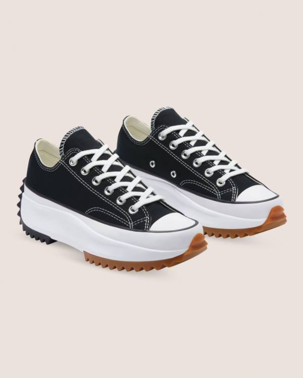 Zapatillas Bajas Converse Run Star Hike Lona Negras | CV-608GAN