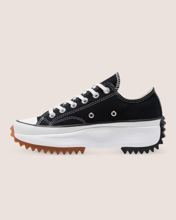 Zapatillas Bajas Converse Run Star Hike Lona Negras | CV-608GAN