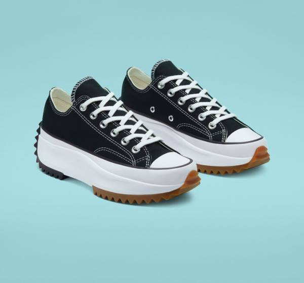 Zapatillas Bajas Converse Run Star Hike Plataforma Negras Blancas | CV-931FKU