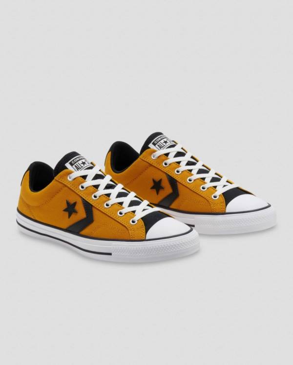 Zapatillas Bajas Converse Star Player Amarillo Negras | CV-472VOX