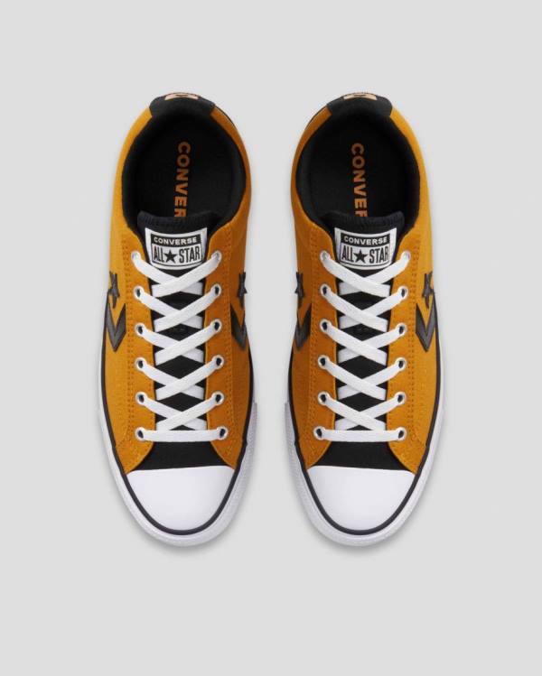 Zapatillas Bajas Converse Star Player Amarillo Negras | CV-472VOX