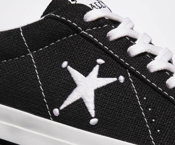 Zapatillas Bajas Converse Stussy One Star Negras Blancas | CV-385RPL