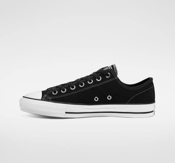 Zapatillas Skate Converse CONS Chuck Taylor All Star Pro Gamuza Negras Blancas | CV-630CFL