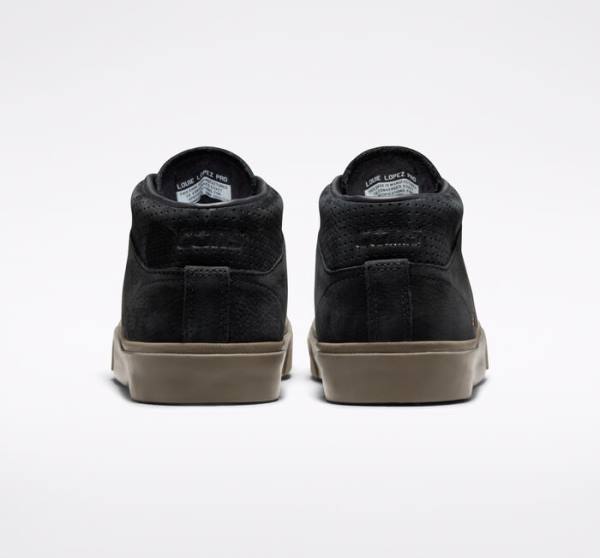 Zapatillas Skate Converse CONS Louie Lopez Pro Nubuck Cuero Negras Marrones Claro | CV-243GDV