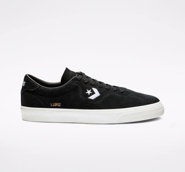 Zapatillas Skate Converse CONS Louie Lopez Pro Negras Blancas | CV-398WYL