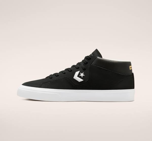 Zapatillas Skate Converse CONS Louie Lopez Pro Mid Negras Blancas | CV-730CNU